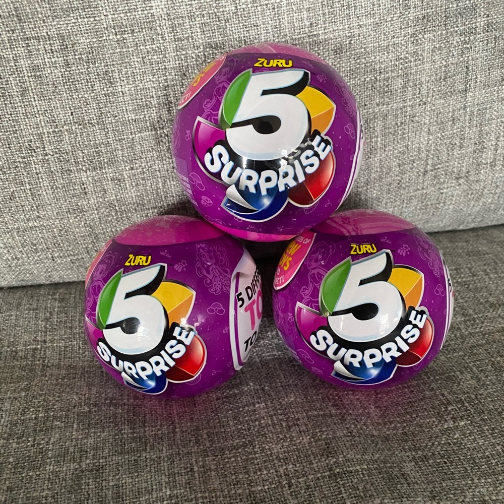 Set of 3 Zuru 5 Surprise Toy Balls